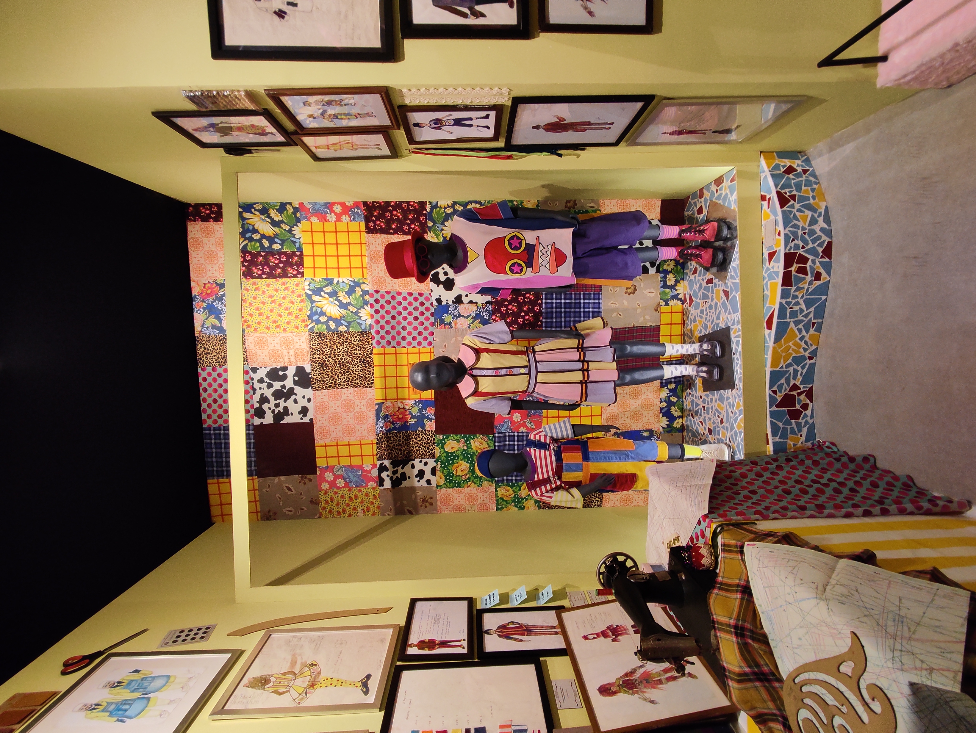 Sala inédita da exposição, Atelier de Criatividade