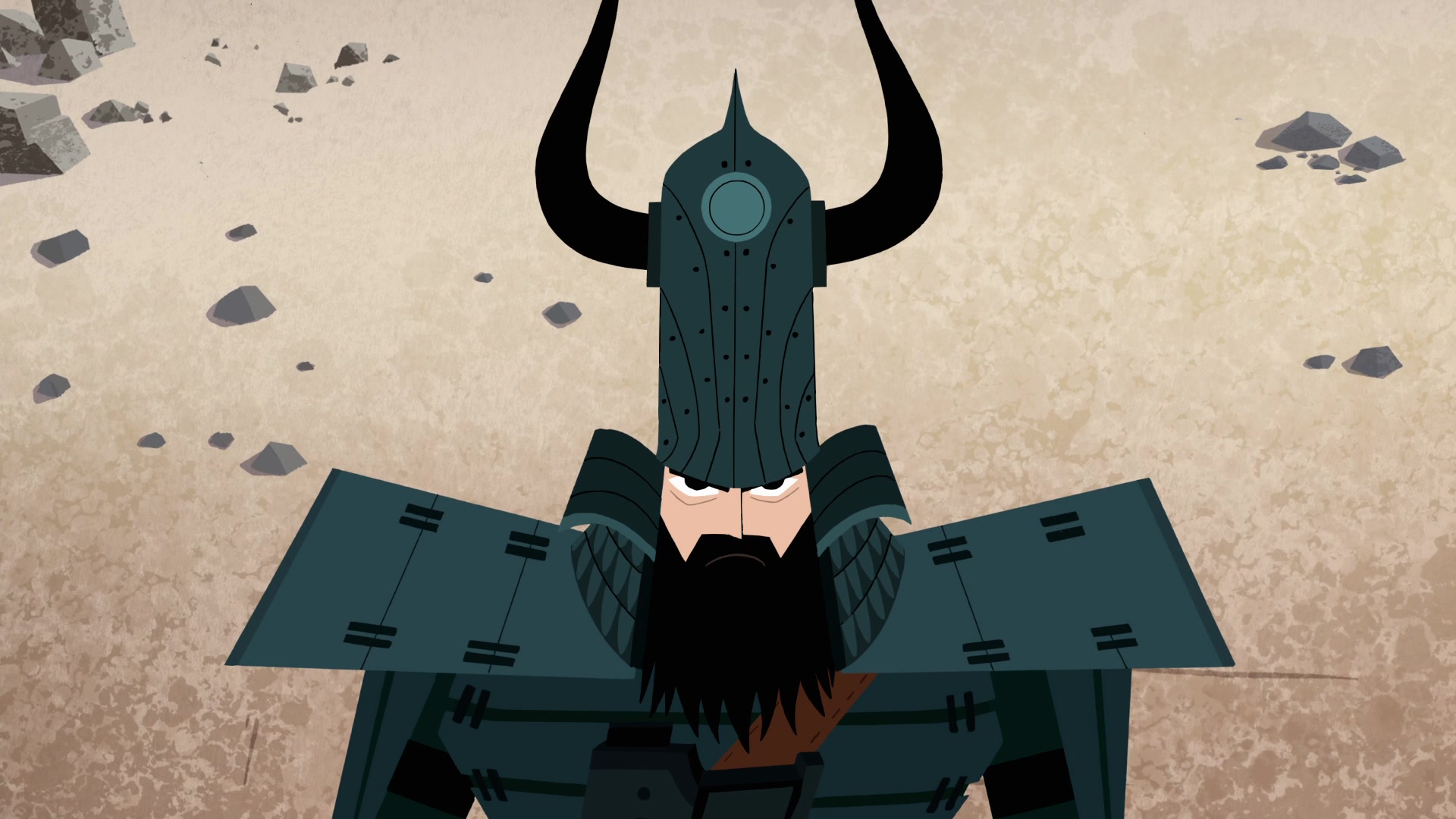 Uso de Kabuto em cena de 'Samurai Jack'