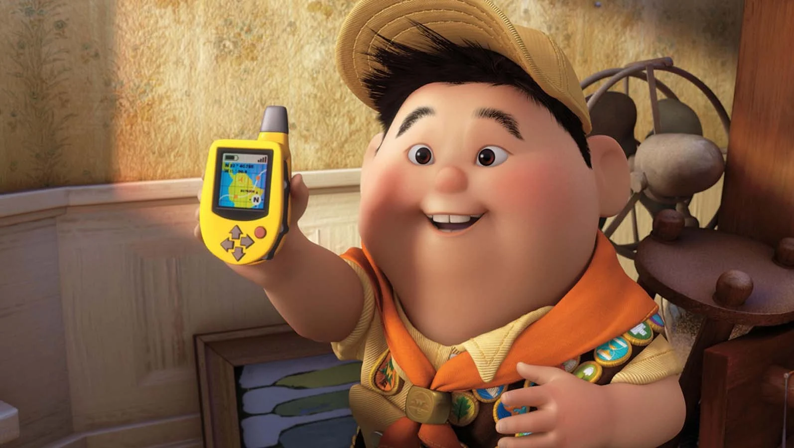 Russell em cena de "Up - Altas Aventuras"