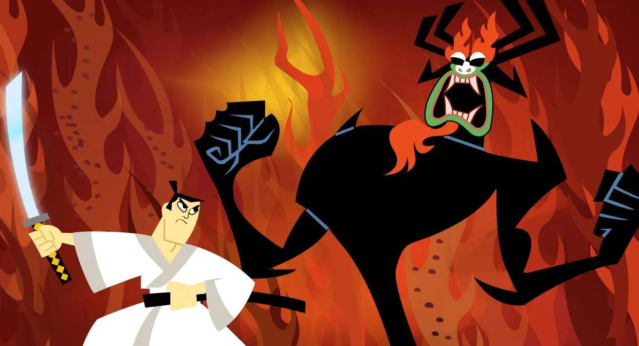 Samurai Jack e o vilão Abu