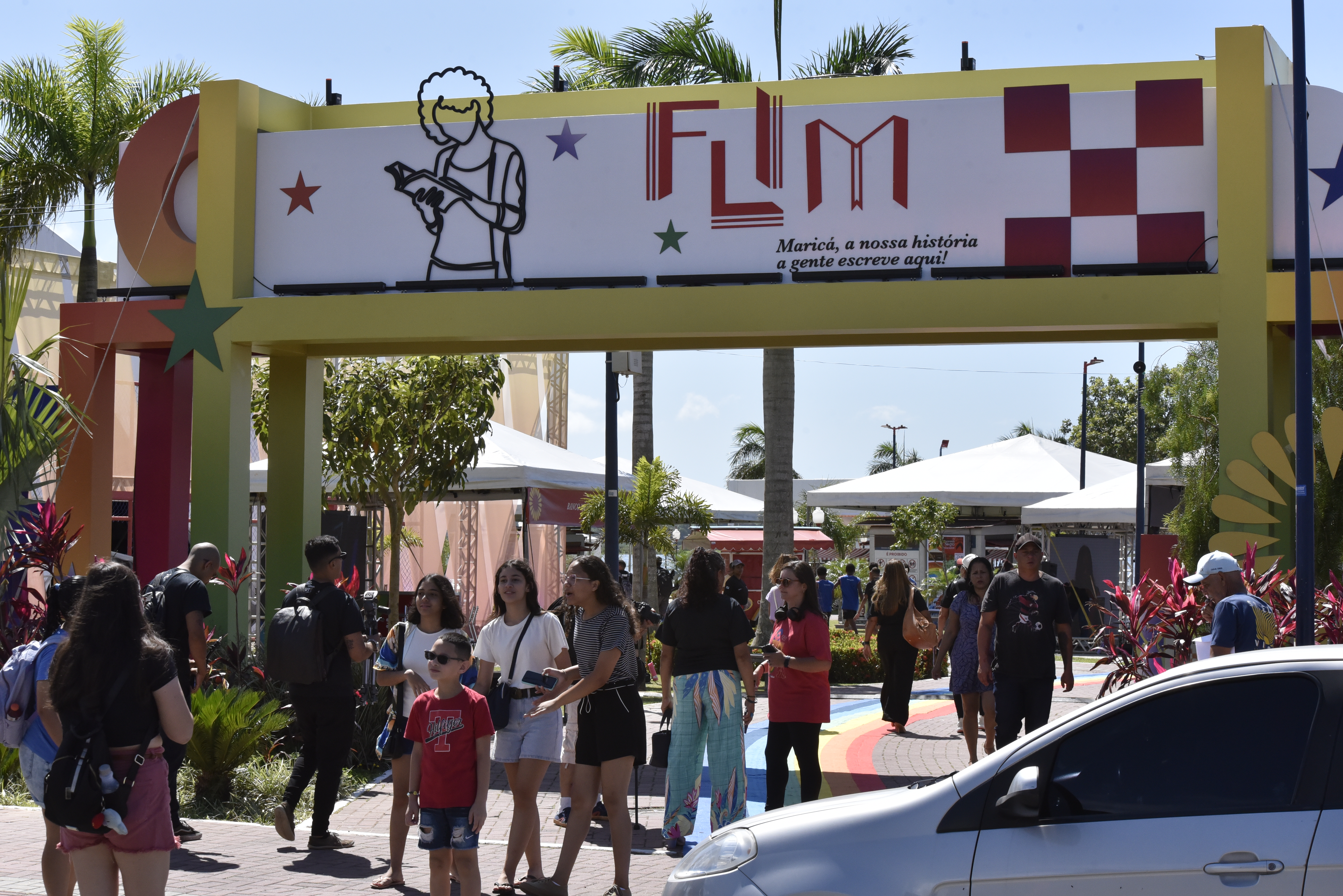 Entrada da 9ª Festa Literária Internacional de Maricá, no Rio de Janeiro