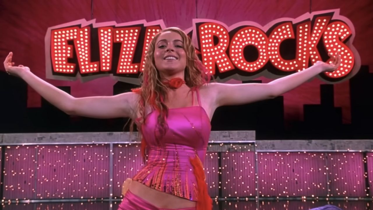 Lindsay Lohan no filme 'Confissões de uma Adolescente em Crise' (2004) 