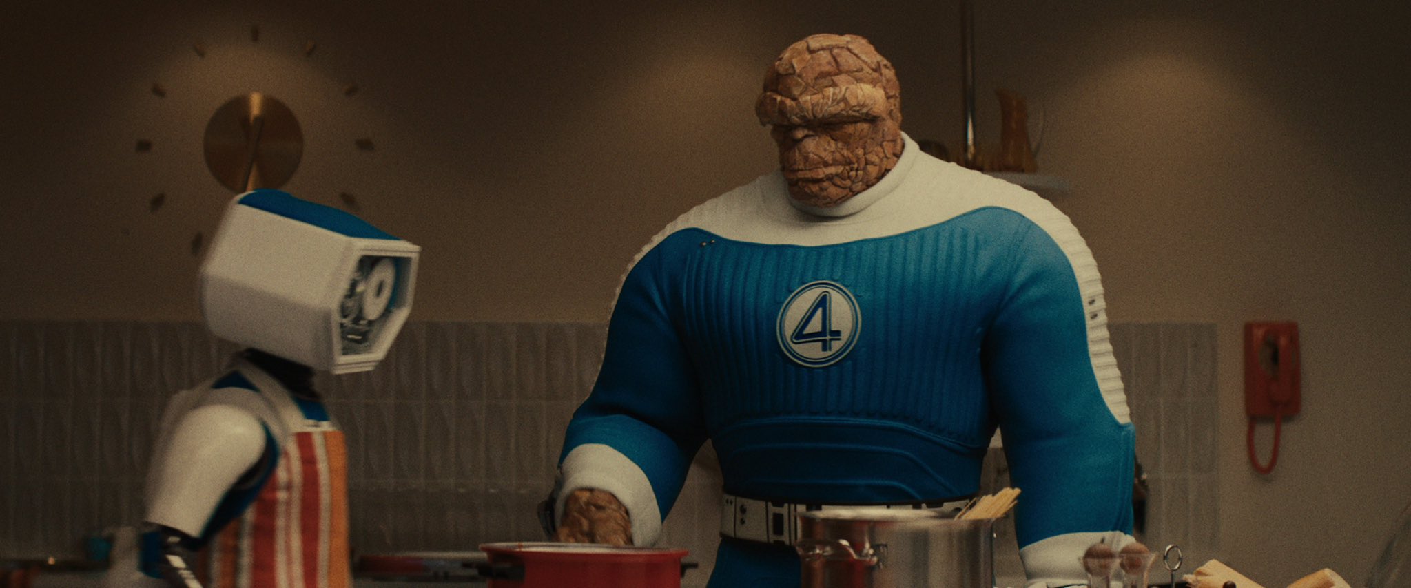 Ben Grimm/O Coisa em cena de "Quarteto Fantástico: Primeiros Passos"