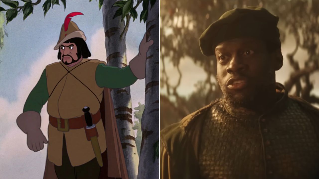 Caçador na animação e no live-action de 'Branca de Neve'
