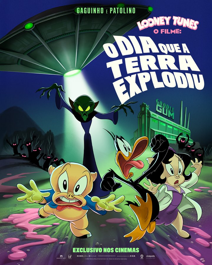 Pôster de 'Looney Tunes - O Filme: O Dia Que A Terra Explodiu'