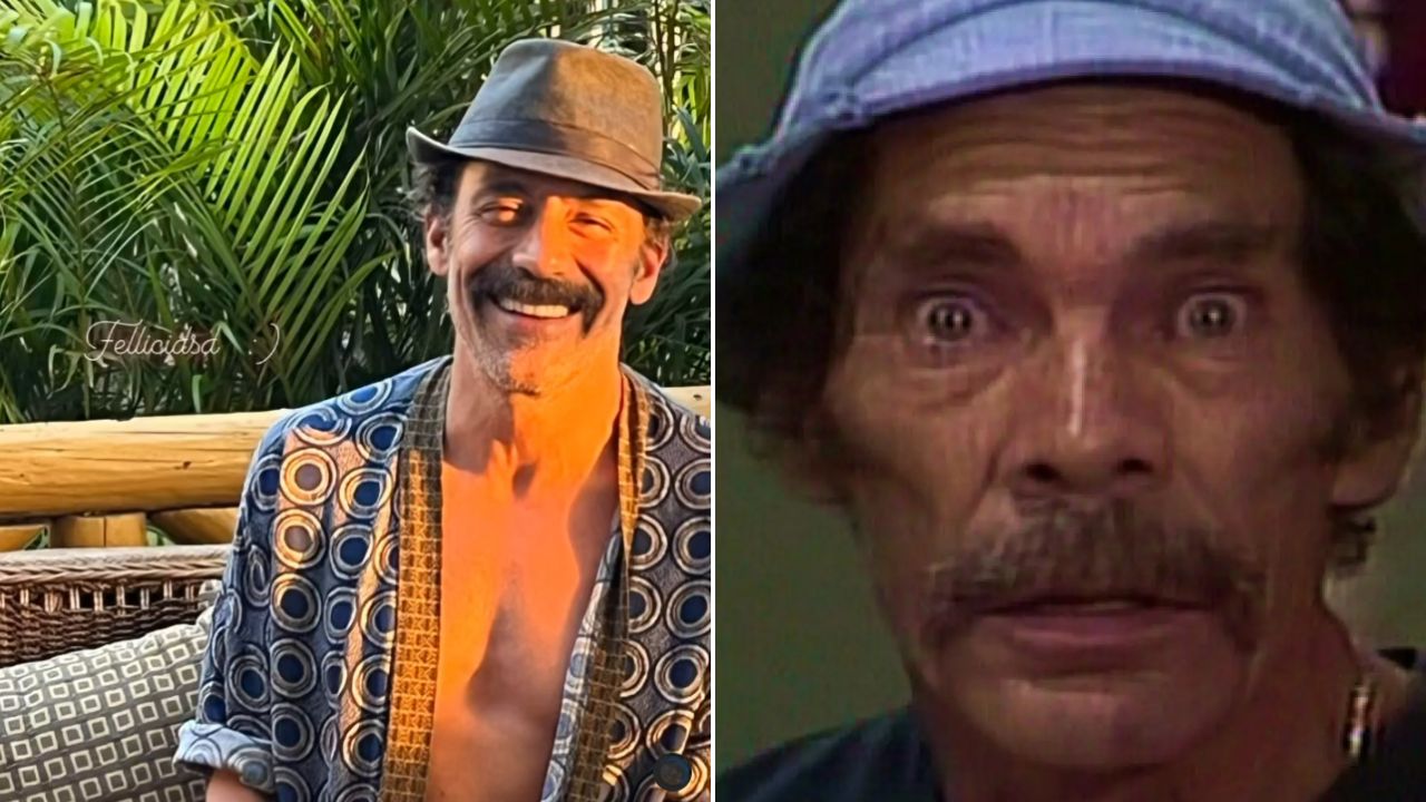 Miguel Islas e Ramón Valdés como Seu Madruga