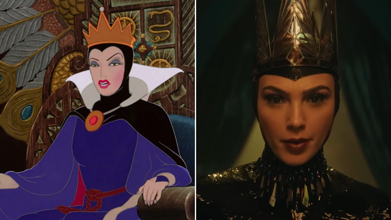 Rainha Má na animação e no live-action de 'Branca de Neve'