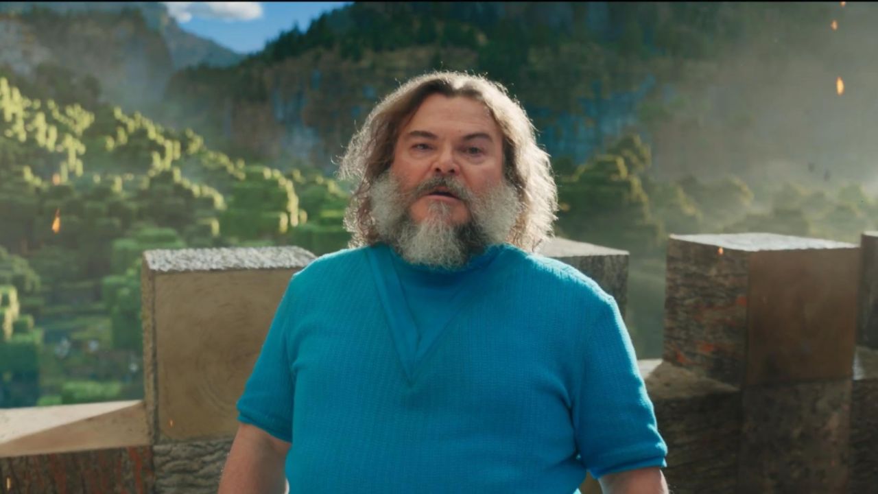 Steve, interpretado por Jack Black, em 'Um Filme Minecraft' (2025)