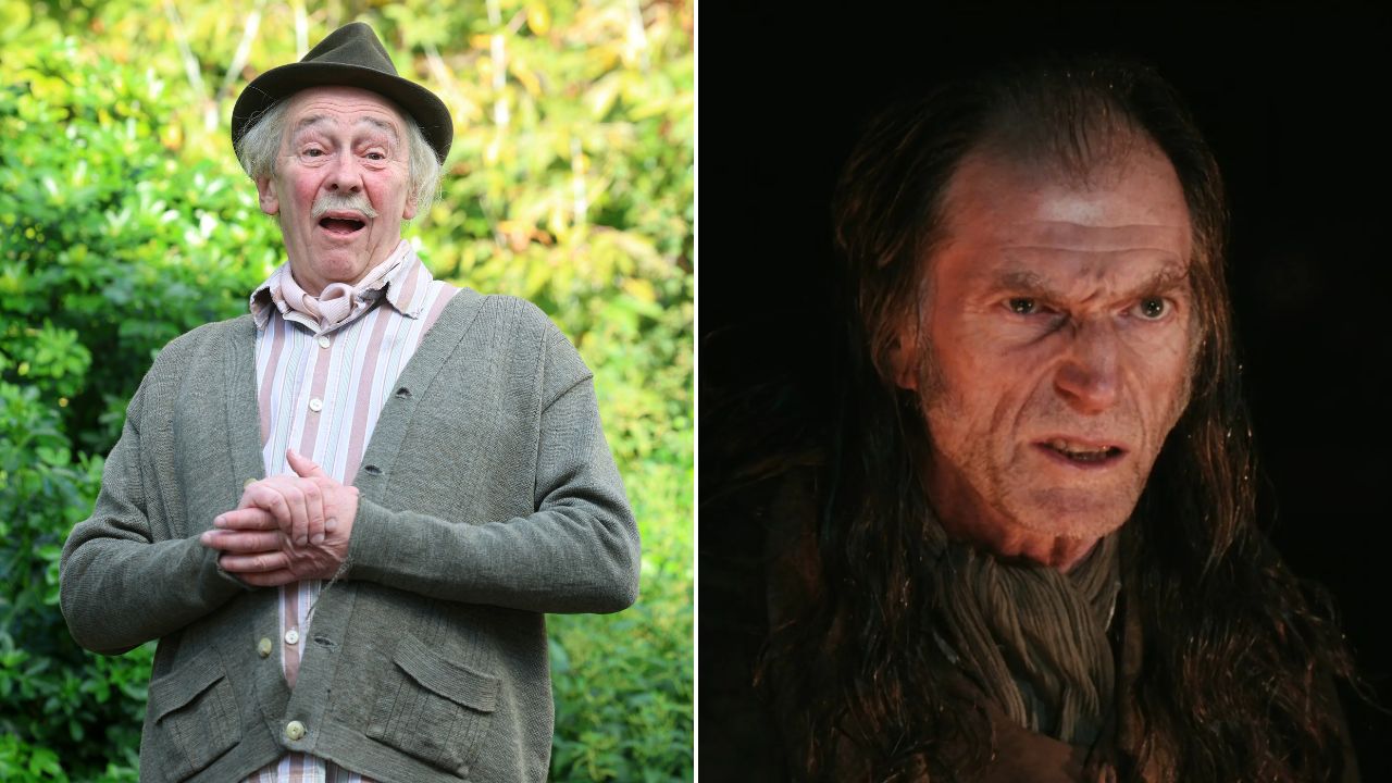 Ator Paul Whitehouse e personagem Argus Filch