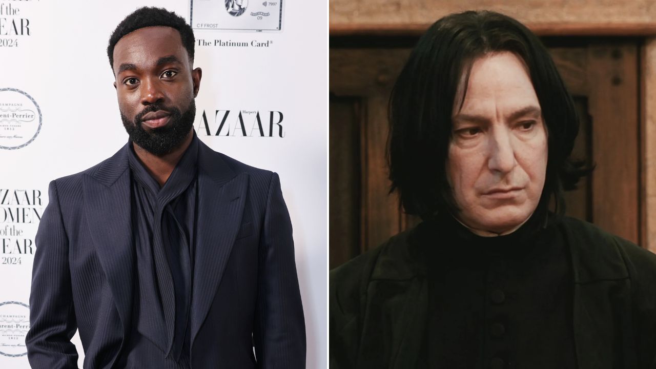 Ator Paapa Essiedu e personagem Severo Snape
