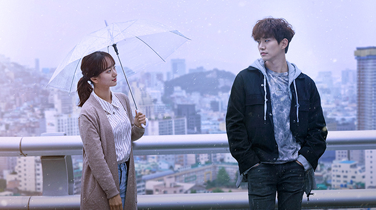 Imagem promocional do k-drama 'Faça Chuva, Faça Sol'
