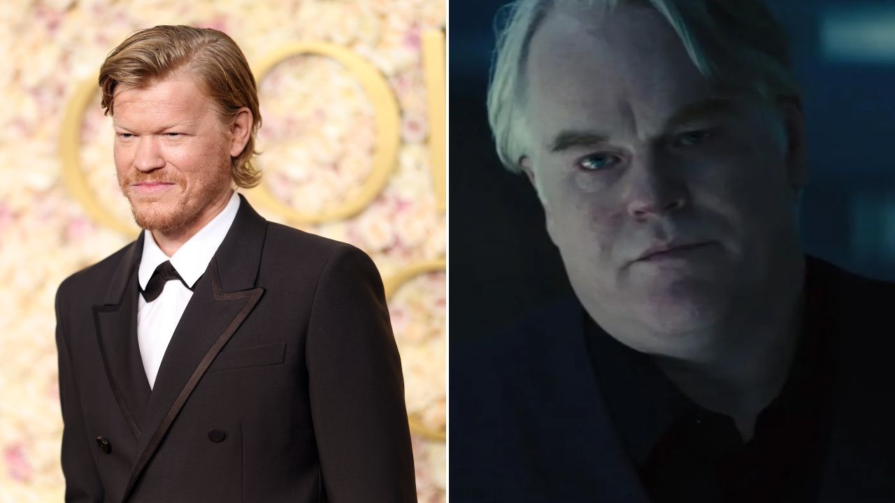 Ator Jesse Plemons e Plutarch Heavensbee em 'Em Chamas' (2013)