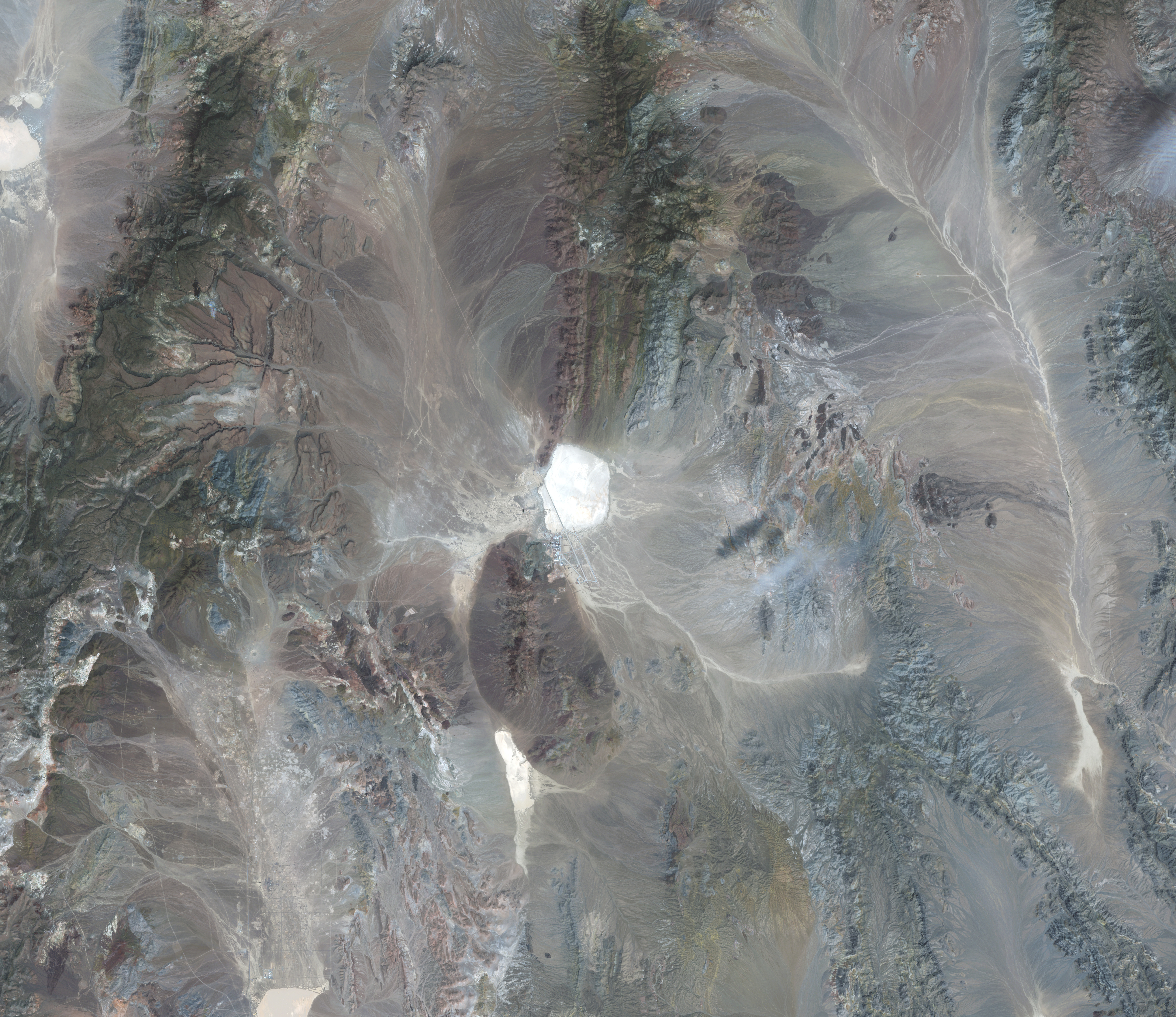 Imagem de satélite da Área 51