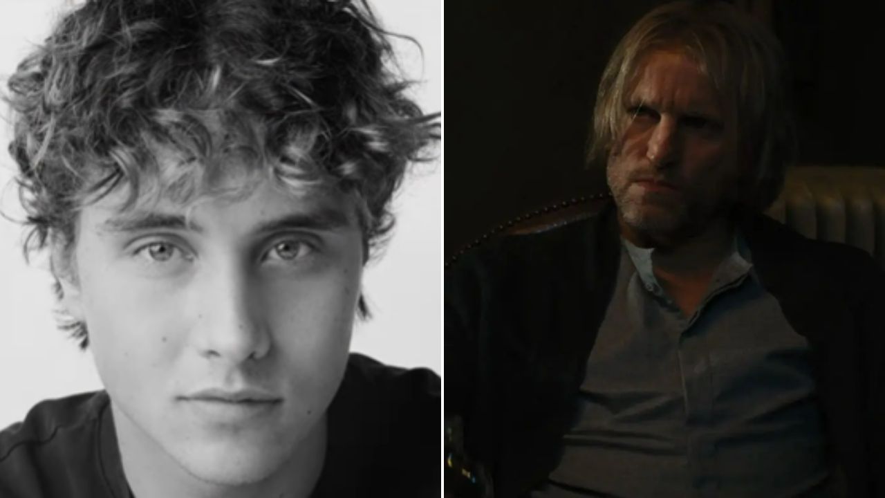 Ator Joseph Zada e Haymitch Abernathy em 'Em Chamas' (2013)