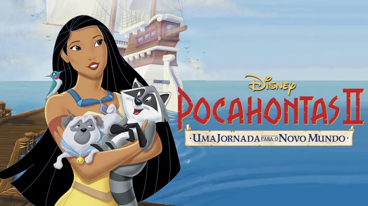 Imagem promocional do filme 'Pocahontas II: Uma Jornada para o Novo Mundo' (1998)