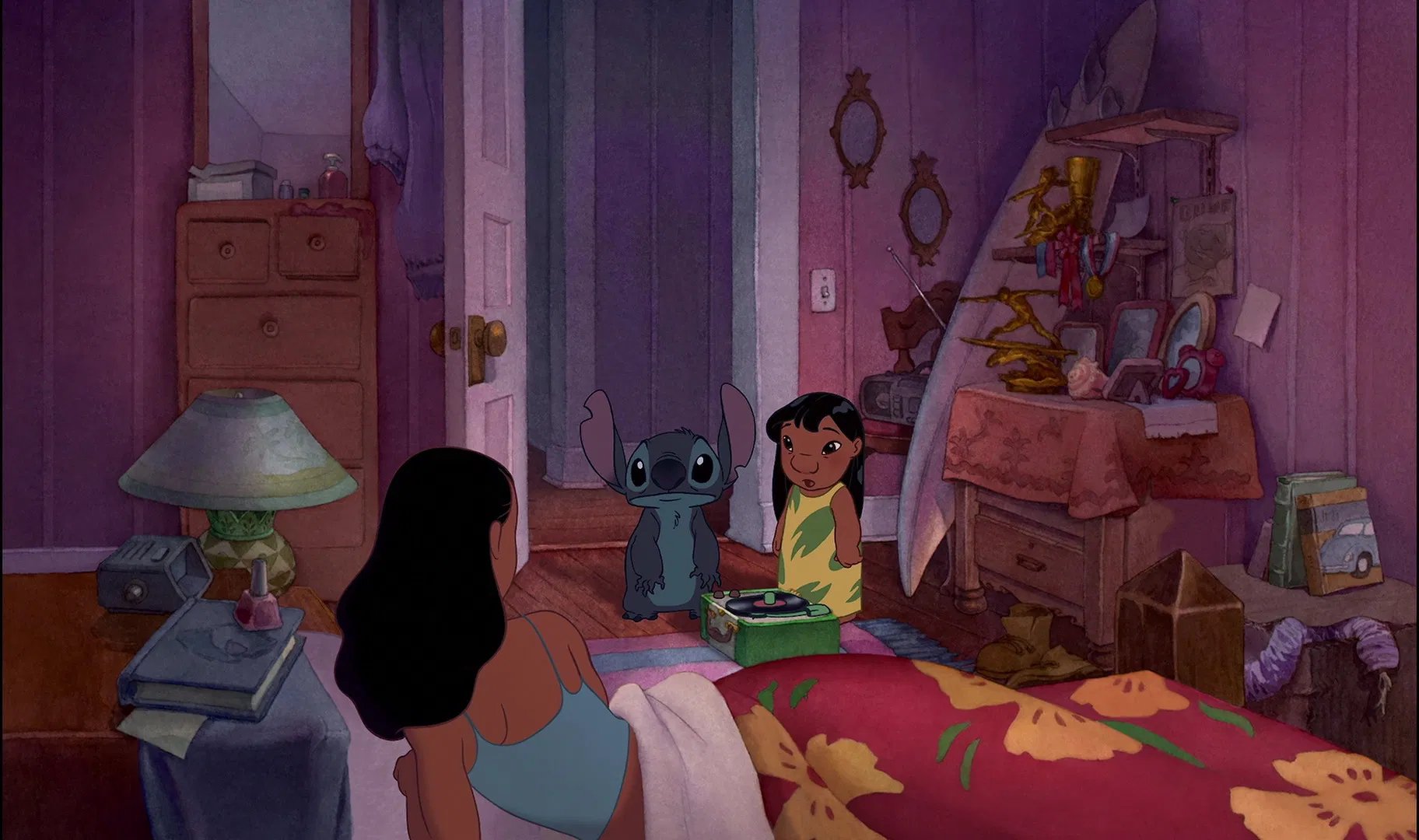 Quarto de Nani em cena de "Lilo & Stitch"