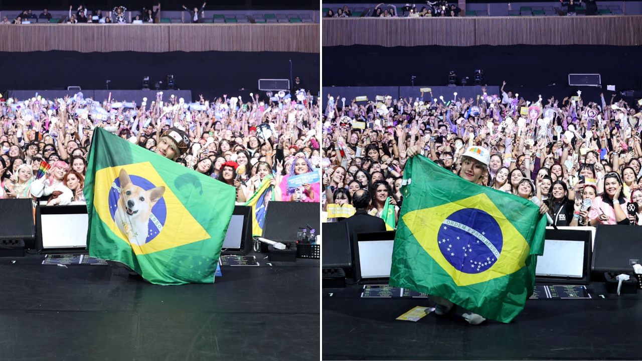 Em shows, Baekhyun, do EXO, se declara aos fãs brasileiros: ‘Deveria ter vindo antes’