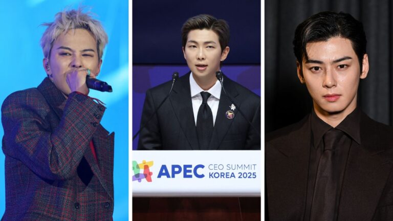 Três gigantes do K-Pop, RM, G-Dragon e Cha Eun-Woo, dominam cúpula global e elevam a cultura coreana a um novo patamar