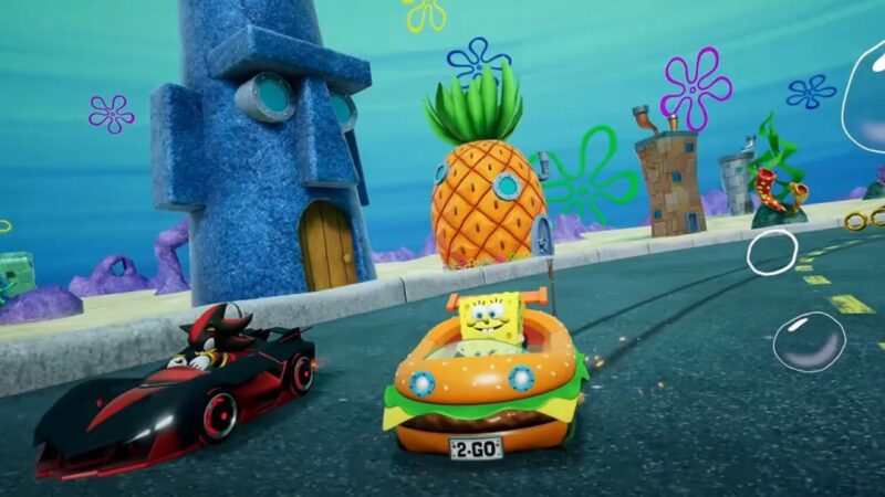Bob Esponja em "Sonic CrossWorlds"