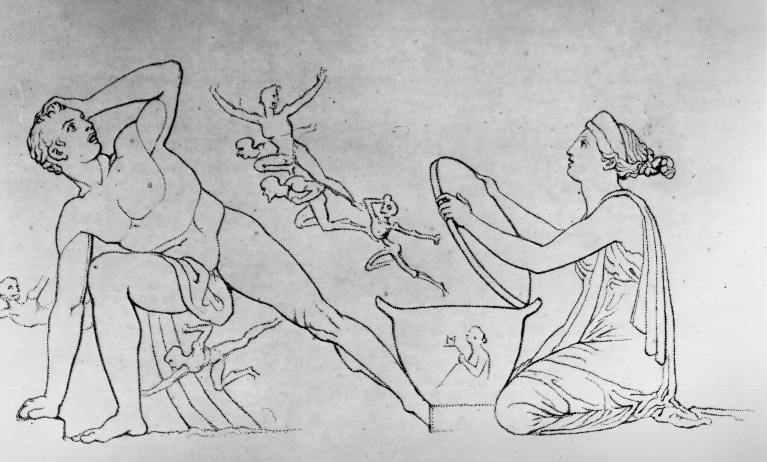 Gravura de John Flaxman, de 1794, representando a abertura da Caixa de Pandora - Hulton Archive/Getty Images