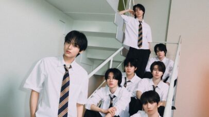 Foto conceitual dos integrantes do AEN para o EP “A NEW ERA OF NOW”