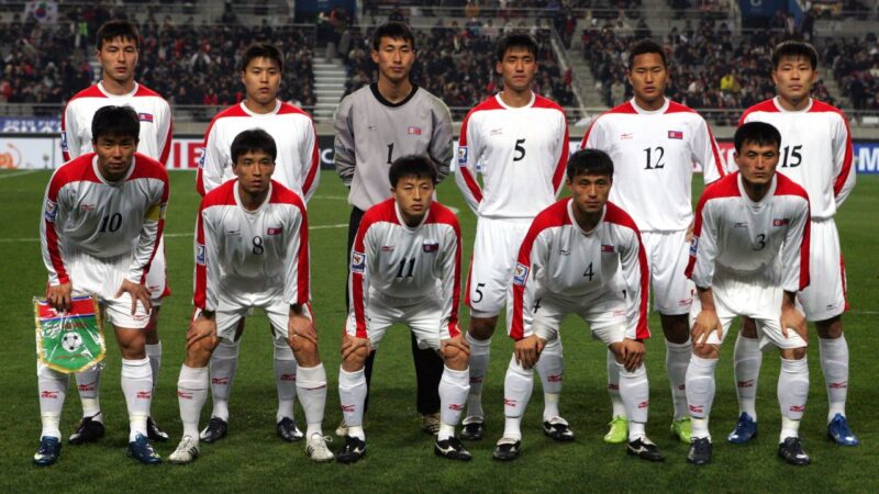 Jogadores da Coreia do Norte na classificatória para a Copa do Mundo de 2010
