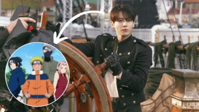 Jungkook, do BTS, e personagens de 'Naruto'