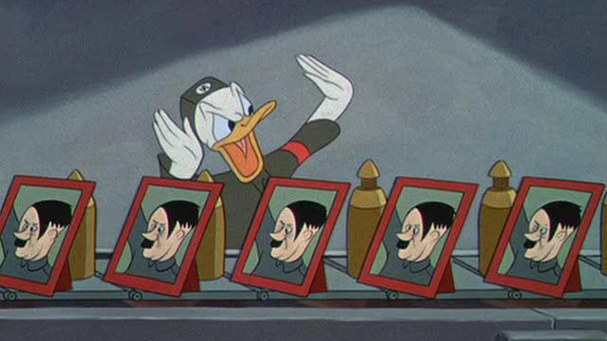 Cena da animação "Der Fuehrer's Face" (A Face do Fuehrer), de 1943 - Reprodução/Disney