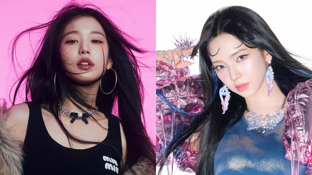 Concept photos de Wonyoung, do IVE, para o álbum 'I'VE IVE' e Karina para o álbum "Armageddon"
