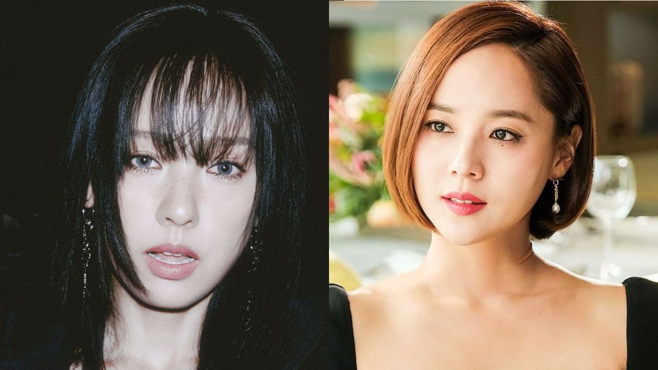 Lee Hyori na capa do single digital "Hoodie e Banbaji" e Eugene em cena de "The Penthouse: War in Life"