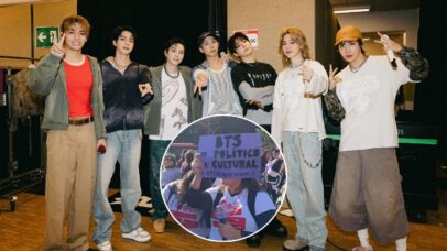 BTS e fãs em protesto no Chile