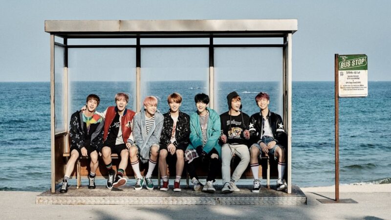 BTS no photoshoot para o single 'Spring Day