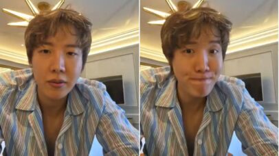 J-Hope, do BTS, em live com os fãs