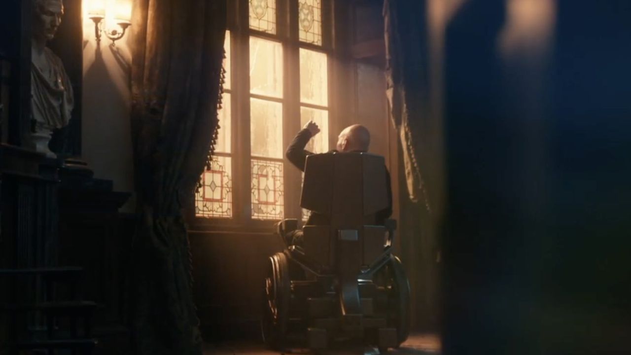 Professor Xavier, do X-Men, em cena de "Vingadores: Doutor Destino"