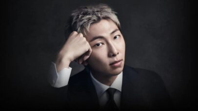 Imagem promocional de RM, integrante do BTS, para o álbum