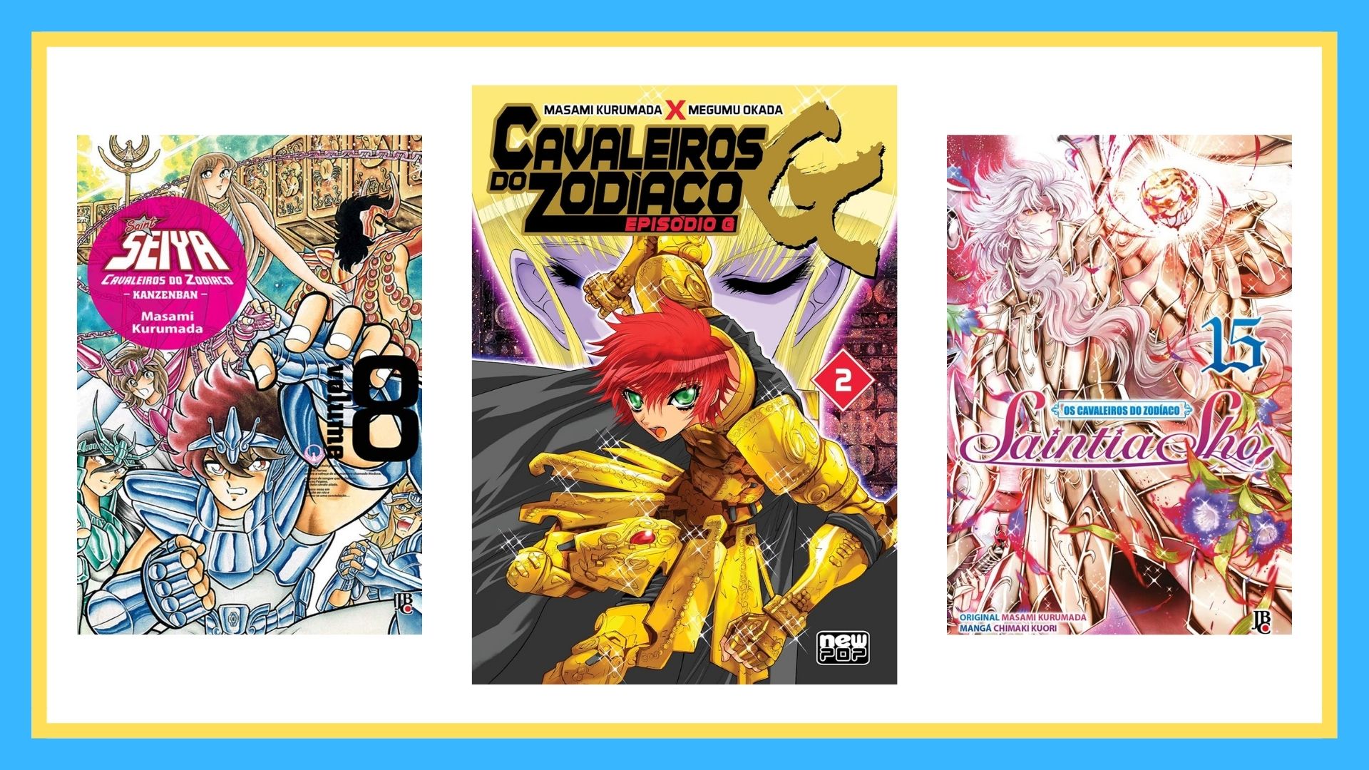 8 volumes de “Cavaleiros do Zodíaco” para você adquirir