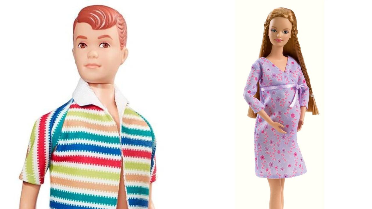 O boneco Allan e a versão grávida da Midge