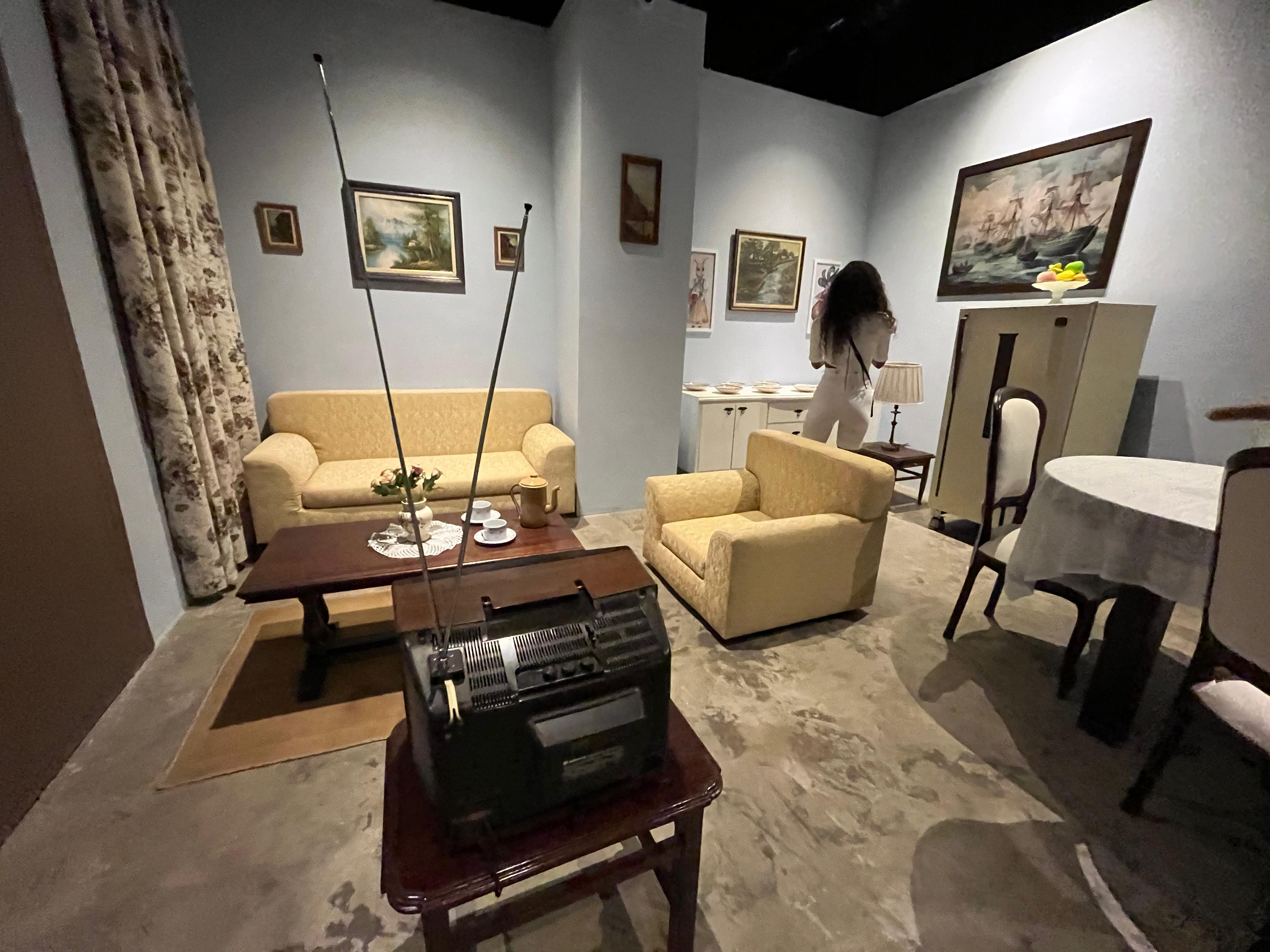 Sala de estar da casa da Dona Florinda