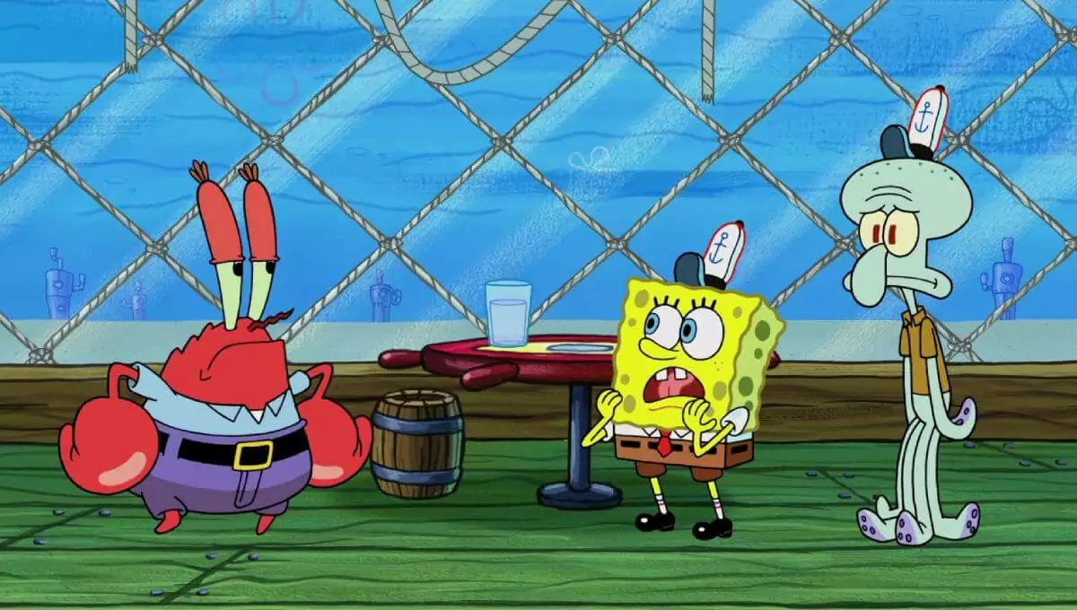 Cena de Bob Esponja Calça-Quadrada