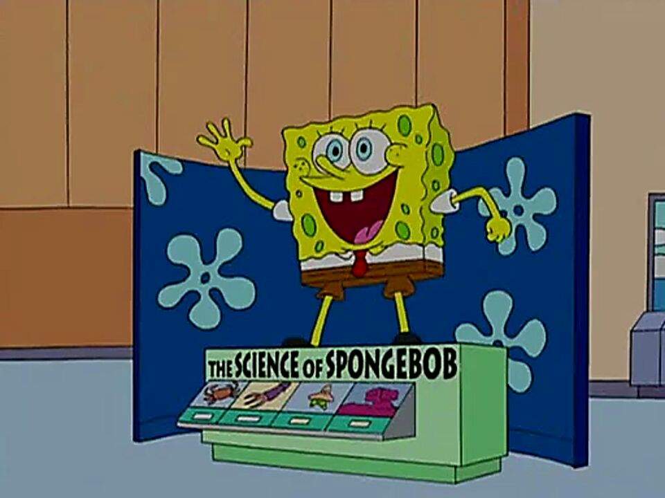 Bob Esponja em cena de Os Simpsons
