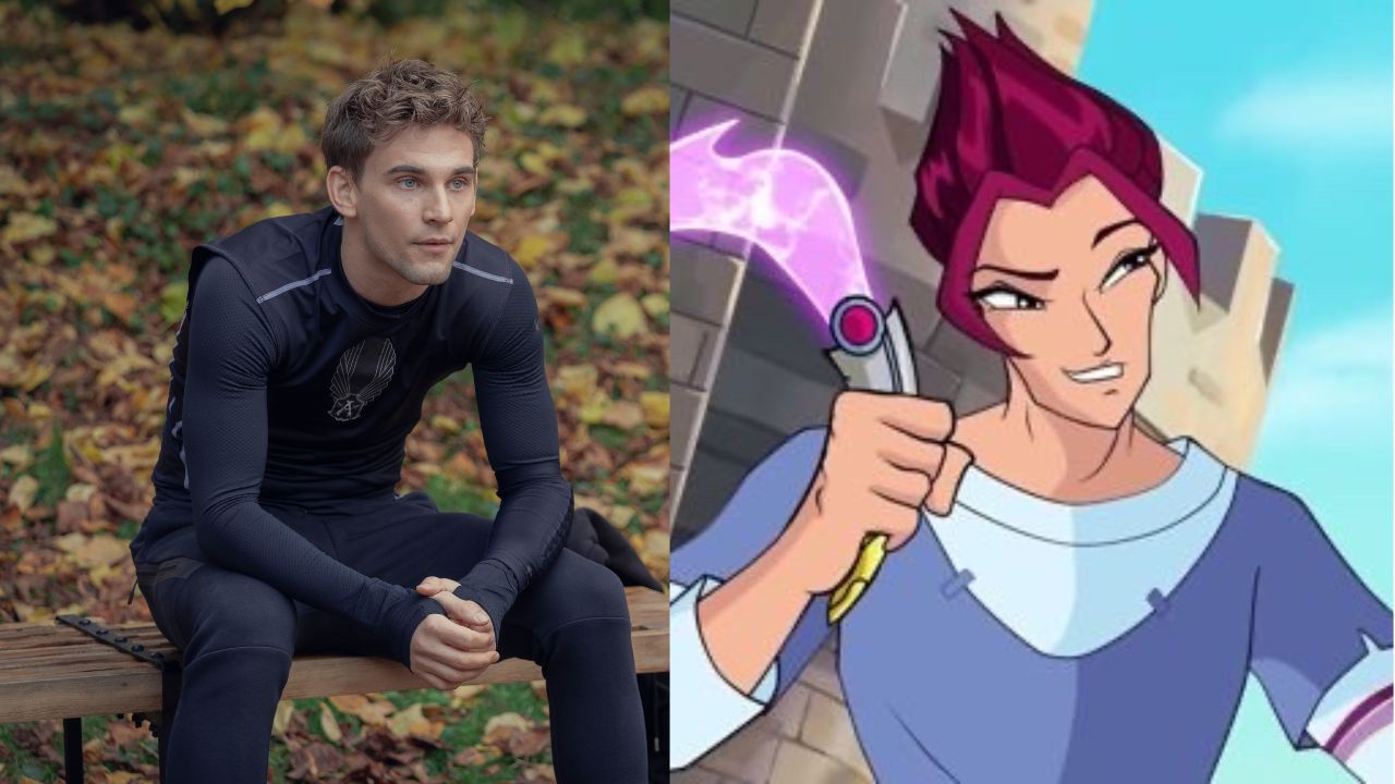 Freddie Thorp como Riven em 'Fate: A Saga Winx" e Riven em 'O Club das Winx'