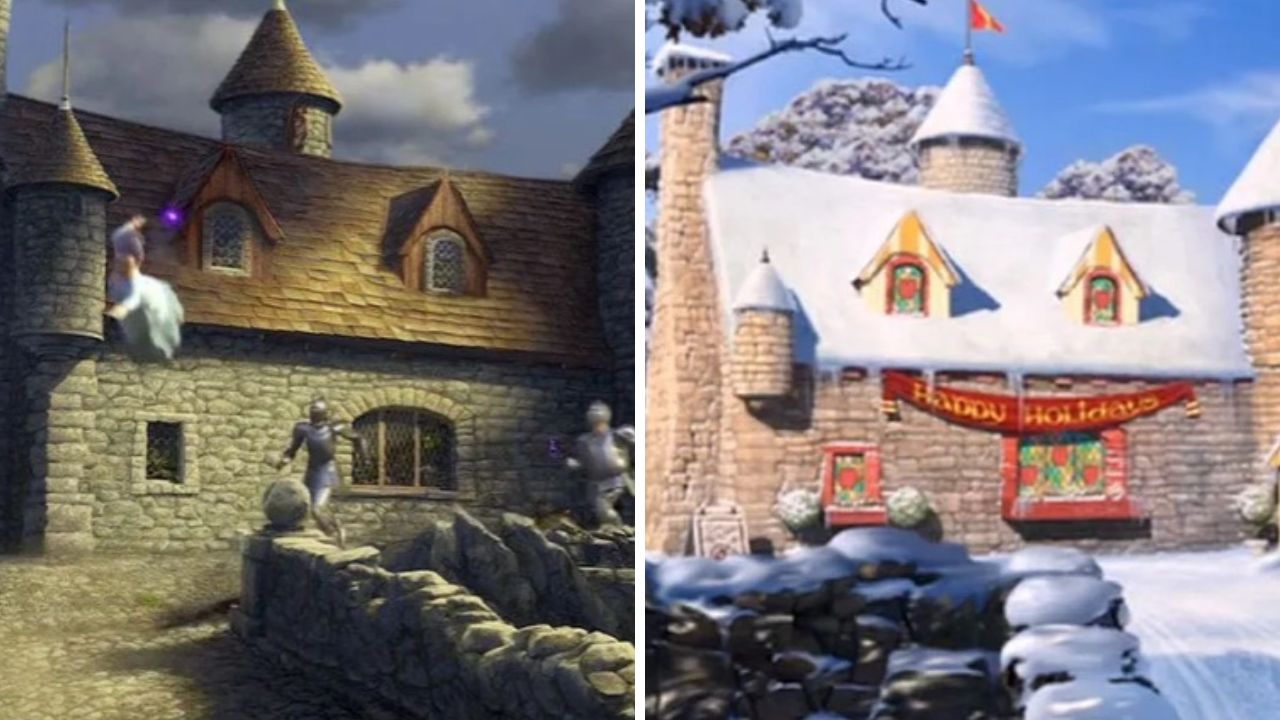 A taverna em 'Shrek 2' e em 'Shrek Para Sempre'