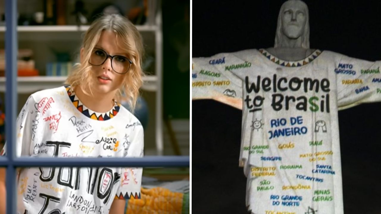 Veja como foi realizada a homenagem para Taylor Swift no Cristo Redentor