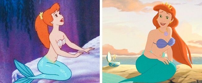 Cenas do filme Peter Pan e A Pequena Sereia