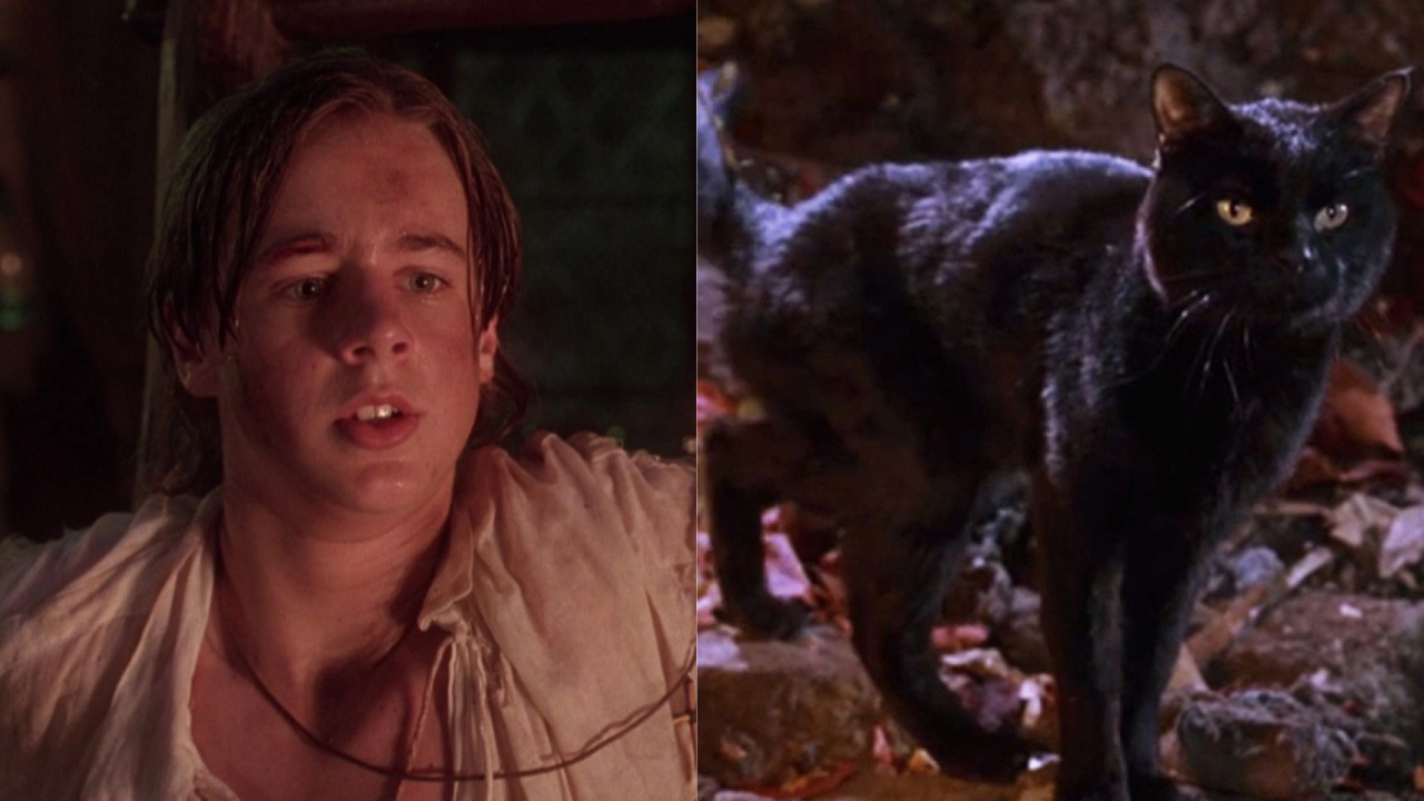 Sean Murray como Thackery Binx e o personagem em sua forma de gato