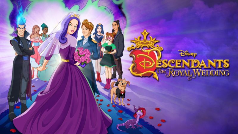 Personagens de Descendentes em um casamento