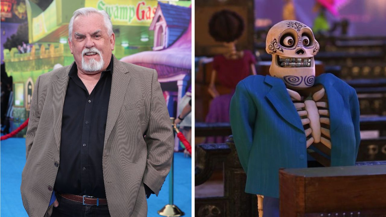 John Ratzenberger e o esqueleto Juan Ortdoncia 
