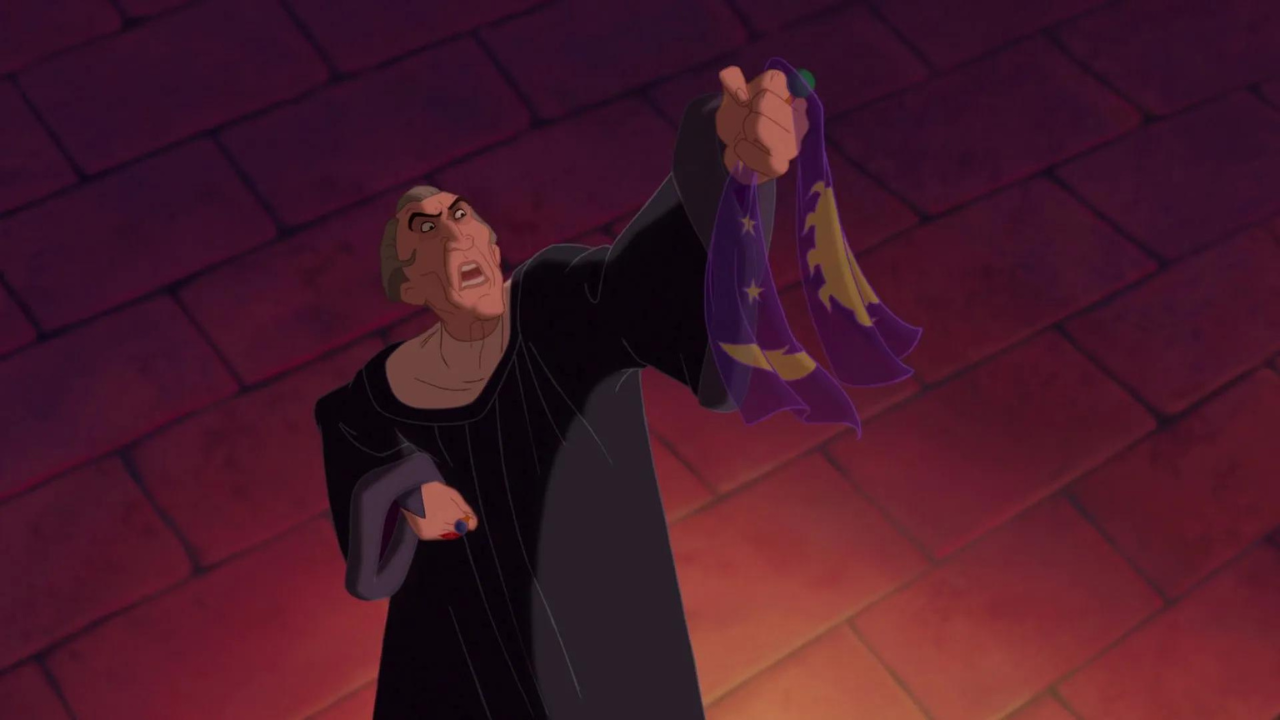 Claude Frollo cantando 'Fogo do Inferno'