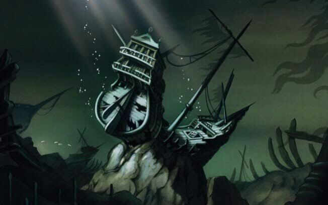 navio a pequena sereia