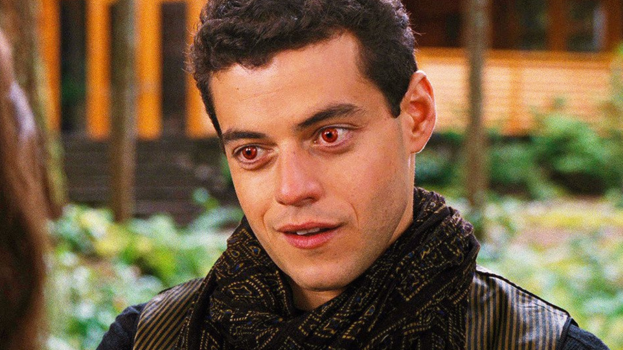 Rami Malek como Benjamin na saga Crepúsculo 